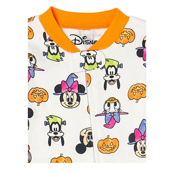 Baby Boys Girls Disney Characters Faces HALLOWEEN Cotton Sleeper Size 0-3 mo NWT - Picture 2 of 3